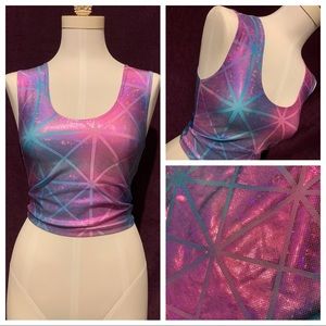 Holographic Crop Top